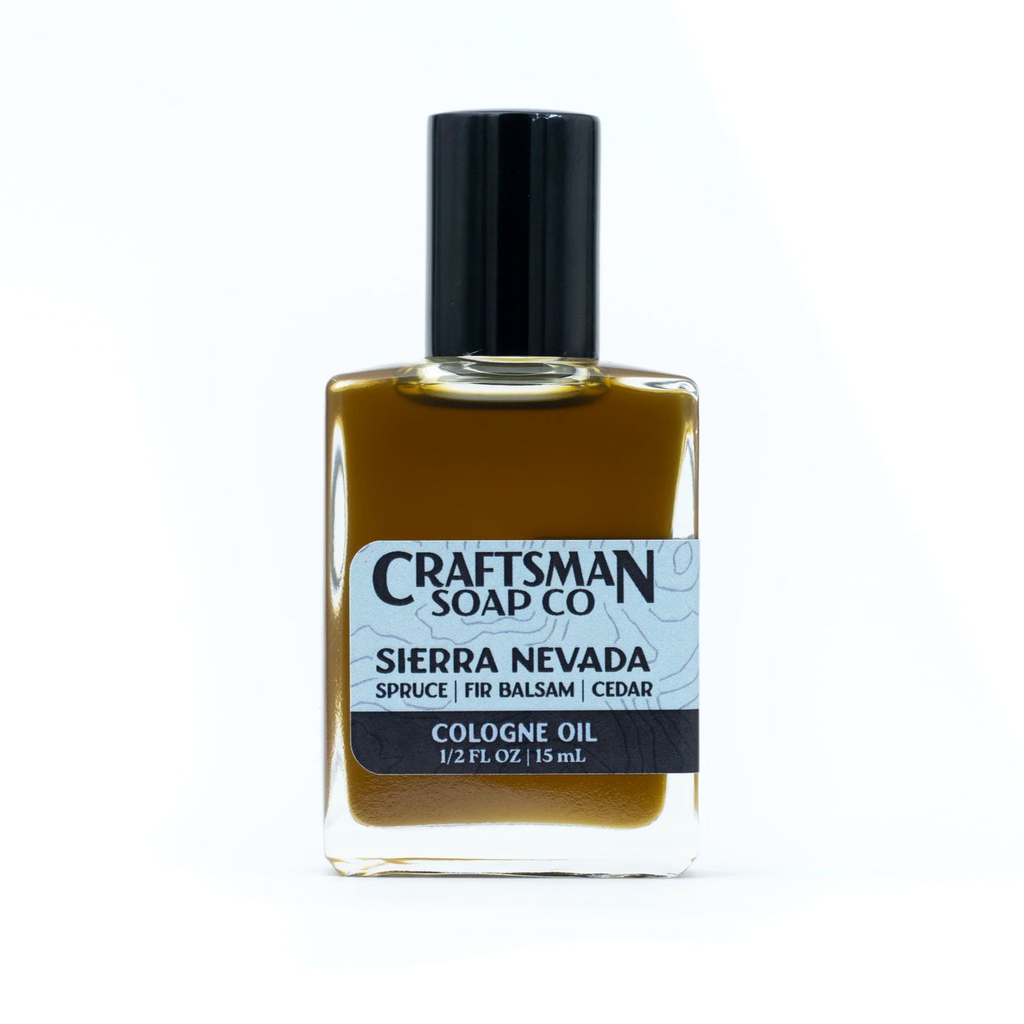 Spruce, fir, and cedar essential oil cologne built to smell like the high Sierra Nevada. Cold, green, resinous. Handcrafted in Los Angeles.